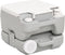 vidaXL - Campingtoilet - draagbaar - 10+10 - L - HDPE - grijs - en - wit