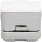 vidaXL - Campingtoilet - draagbaar - 10+10 - L - HDPE - grijs - en - wit