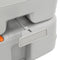 vidaXL - Campingtoilet - draagbaar - 15+10 - L - HDPE - grijs - en - wit