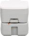 vidaXL - Campingtoilet - draagbaar - 15+10 - L - HDPE - grijs - en - wit