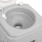 vidaXL - Campingtoilet - draagbaar - 20+10 - L - HDPE - grijs - en - wit
