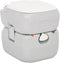 vidaXL - Campingtoilet - draagbaar - 22+12 - L - HDPE - grijs - en - wit
