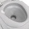 vidaXL - Campingtoilet - draagbaar - 22+12 - L - HDPE - grijs - en - wit