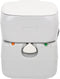 vidaXL - Campingtoilet - draagbaar - 22+12 - L - HDPE - grijs - en - wit