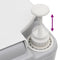 vidaXL - Campingtoilet - draagbaar - 22+12 - L - HDPE - grijs - en - wit