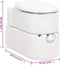 vidaXL - Campingtoilet - geïntegreerd - 24+17 - L - HDPE - en - staal - wit