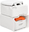 vidaXL - Campingtoilet - geïntegreerd - 24+17 - L - HDPE - en - staal - wit