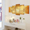 vidaXL - Canvas - muurdruk - print - set - wereldkaart - 200 - x - 100 - cm