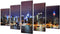 vidaXL - Canvas - muurdruk - set - Kleurrijke - New - York - skyline - 200 - x - 100 - cm