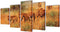 vidaXL - Canvas - muurdruk - set - leeuw - 100 - x - 50 - cm