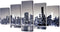 vidaXL-Canvas-muurdruk-set-monochroom-New-York-skyline-100-x-50-cm