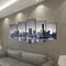 vidaXL-Canvas-muurdruk-set-monochroom-New-York-skyline-100-x-50-cm