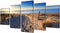 vidaXL - Canvas - muurdruk - set - zandstrand - 100 - x - 50 - cm