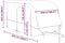 vidaXL - Caravanhoes - 610x250x220 - cm - vliesvlies - grijs