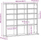 vidaXL - CD-kast - 100,5x23x89,5 - cm - bewerkt - hout - zwart - eikenkleurig