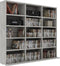 vidaXL - Cd-kast - 102x23x89,5 - cm - bewerkt - hout - betongrijs