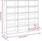 vidaXL - Cd-kast - 102x23x89,5 - cm - bewerkt - hout - bruin - eikenkleur