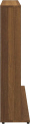vidaXL - Cd-kast - 102x23x89,5 - cm - bewerkt - hout - bruin - eikenkleur