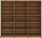 vidaXL - Cd-kast - 102x23x89,5 - cm - bewerkt - hout - bruin - eikenkleur