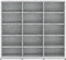 vidaXL - Cd-kast - 102x23x89,5 - cm - bewerkt - hout - grijs - sonoma - eikenkleurig
