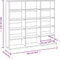 vidaXL - Cd-kast - 102x23x89,5 - cm - bewerkt - hout - grijs - sonoma - eikenkleurig