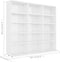 vidaXL - Cd-kast - 102x23x89,5 - cm - bewerkt - hout - hoogglans - wit