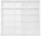 vidaXL - Cd-kast - 102x23x89,5 - cm - bewerkt - hout - hoogglans - wit
