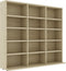 vidaXL - Cd-kast - 102x23x89,5 - cm - bewerkt - hout - sonoma - eikenkleurig
