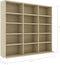 vidaXL - Cd-kast - 102x23x89,5 - cm - bewerkt - hout - sonoma - eikenkleurig