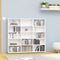 vidaXL - Cd-kast - 102x23x89,5 - cm - bewerkt - hout - wit