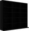 vidaXL - Cd-kast - 102x23x89,5 - cm - bewerkt - hout - zwart