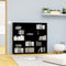 vidaXL - Cd-kast - 102x23x89,5 - cm - bewerkt - hout - zwart