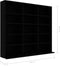 vidaXL - Cd-kast - 102x23x89,5 - cm - bewerkt - hout - zwart
