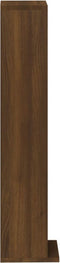 vidaXL - Cd-kast - 21x20x88 - cm - bewerkt - hout - bruin - eikenkleur