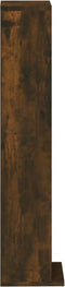vidaXL - Cd-kast - 21x20x88 - cm - bewerkt - hout - gerookt - eikenkleurig