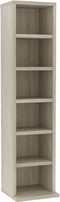 vidaXL - Cd-kast - 21x20x88 - cm - bewerkt - hout - sonoma - eikenkleurig