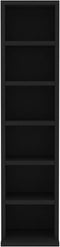 vidaXL - Cd-kast - 21x20x88 - cm - bewerkt - hout - zwart