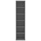 vidaXL - Cd-kast - 21x20x88 - cm - bewerkt - hout - zwart