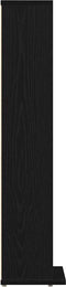 vidaXL - CD-kast - 21x20x88 - cm - spaanplaat - zwart - eikenkleurig