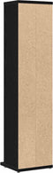 vidaXL - CD-kast - 21x20x88 - cm - spaanplaat - zwart - eikenkleurig