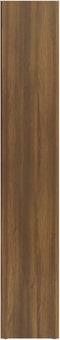vidaXL - CD-kasten - 2 - st - 21x16x93,5 - bewerkt - hout - bruin - eikenkleur