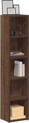 vidaXL - CD-kasten - 2 - st - 21x16x93,5 - bewerkt - hout - bruin - eikenkleur