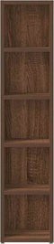 vidaXL - CD-kasten - 2 - st - 21x16x93,5 - bewerkt - hout - bruin - eikenkleur