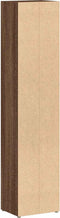vidaXL - CD-kasten - 2 - st - 21x16x93,5 - bewerkt - hout - bruin - eikenkleur
