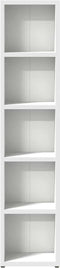 vidaXL - Cd-kasten - 2 - st - 21x16x93,5 - bewerkt - hout - wit