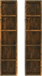 vidaXL - CD-kasten - 2 - st - 21x16x93,5 - cm - bewerkt - hout - gerookt - eikenkleurig