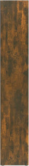 vidaXL - CD-kasten - 2 - st - 21x16x93,5 - cm - bewerkt - hout - gerookt - eikenkleurig