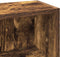 vidaXL - CD-kasten - 2 - st - 21x16x93,5 - cm - bewerkt - hout - gerookt - eikenkleurig