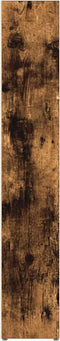vidaXL - CD-kasten - 2 - st - 21x16x93,5 - cm - bewerkt - hout - gerookt - eikenkleurig