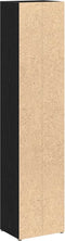 vidaXL - CD-kasten - 2 - st - 21x16x93,5 - cm - spaanplaat - zwart - eikenkleurig